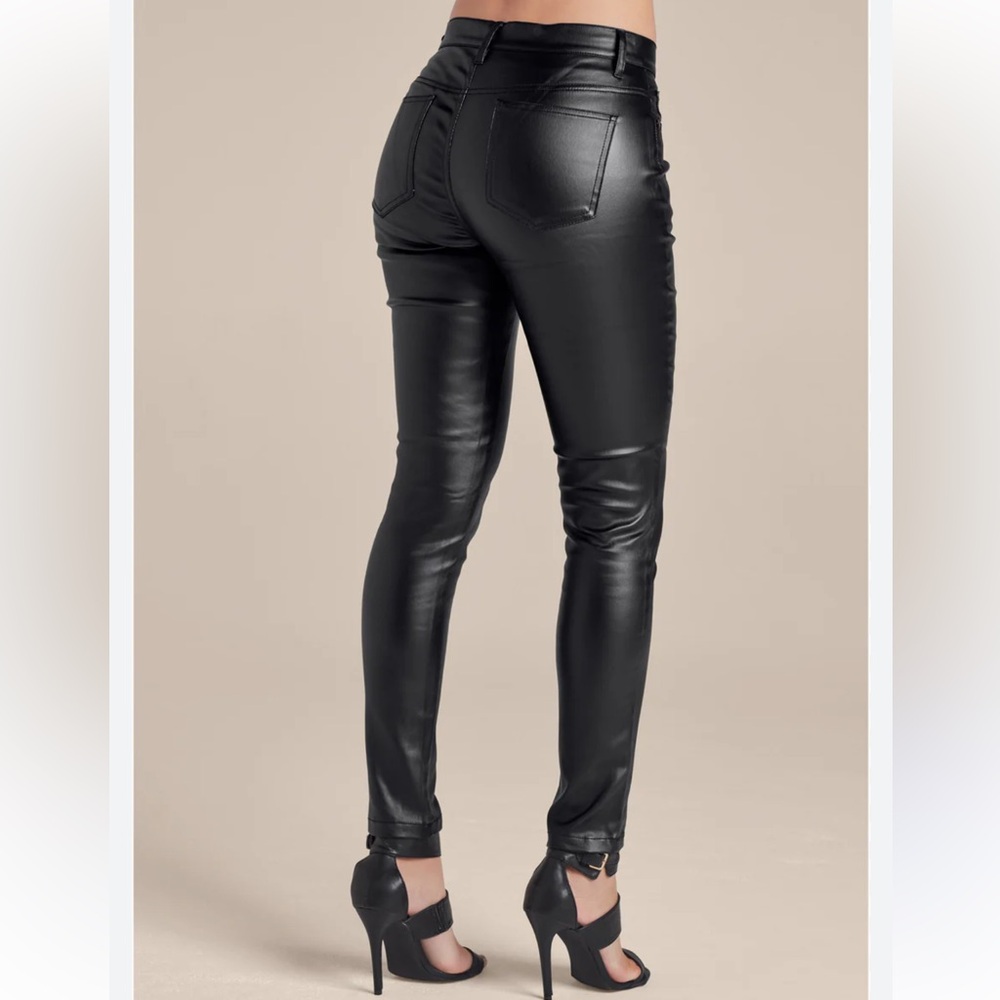Venus 5-Pocket Faux-Leather Pants Size 10